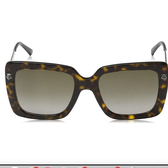 GUCCI GG0216S 002 Havana Oversized Square Sunglasses main image 4